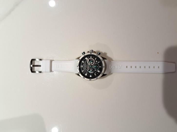 Horloge Aeromeister Driver AM5101, Handtassen en Accessoires, Horloges | Heren, Zo goed als nieuw, Staal, Staal, Ophalen of Verzenden