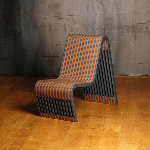 Unieke Multiplay Stoel – Handgemaakt, Eén Exemplaar, Huis en Inrichting, Fauteuils, Gebruikt, Hout, 50 tot 75 cm, 100 tot 125 cm