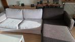 Grote hoekbank met chaise longue, Huis en Inrichting, Ophalen, Gebruikt, Stof, Lounge