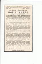 40-45: Maria AERTS , Herselt , + Belzig (D) april 1945, Collections, Images pieuses & Faire-part, Enlèvement ou Envoi, Image pieuse