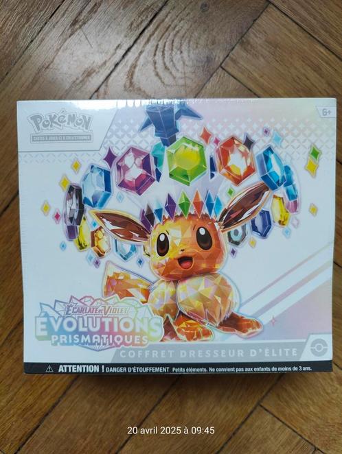 Pokémon Coffret Dresseur d’élite Évolutions Prismatiques 8.5, Hobby en Vrije tijd, Verzamelkaartspellen | Pokémon, Nieuw, Boosterbox