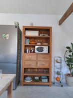 Teak boekenkast / keukenkast / opbergkast, Maison & Meubles, Avec tiroir(s), 25 à 50 cm, Landelijk, Teck