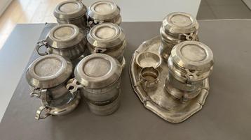 Vintage verzilverde koffiefilters beschikbaar voor biedingen