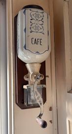 Ancien moulin à café mural faïence Copenhague, Maison & Meubles, Enlèvement, Utilisé, Bois