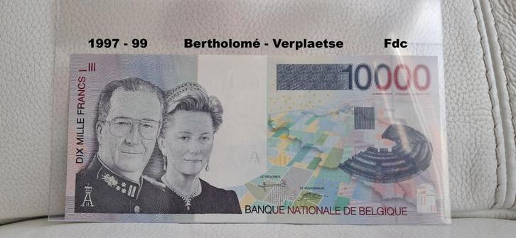10.000 frank Albert II & Paola - Fdc biljet, Postzegels en Munten, Bankbiljetten | België, Los biljet, Verzenden