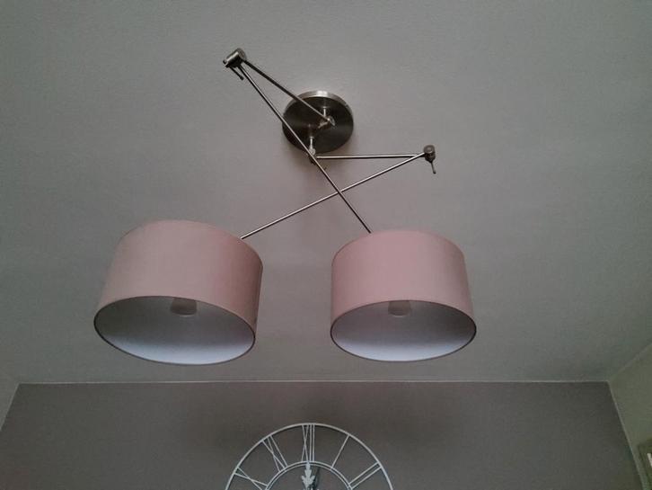 Moderne verstelbare plafondverlichting, Huis en Inrichting, Lampen | Plafondlampen, Zo goed als nieuw, Metaal, Ophalen