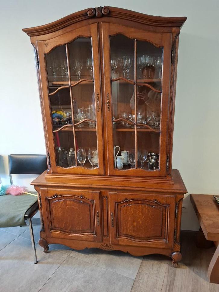 Vintage houten buffetkast, Huis en Inrichting, Kasten | Buffetkasten, Gebruikt, 150 tot 200 cm, 100 tot 150 cm, 25 tot 50 cm, Met deur(en)