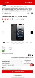 Iphone 16e nieuw verzegeld met aankoopfactuur !, Telecommunicatie, Mobiele telefoons | Apple iPhone, Ophalen of Verzenden, Zo goed als nieuw