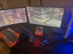 Gaming setup - Pc - 2 schermen + arm -mic - keyboard - mouse, Games en Spelcomputers, Ophalen, Online, Overige genres, 1 speler