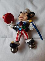 Handversierde Broche Mickey Mouse - jaren '80, Collections, Disney, Comme neuf, Mickey Mouse, Statue ou Figurine, Envoi