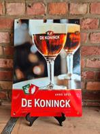 DE KONINCK emaille reclamebord, Ophalen of Verzenden, Gebruikt, Reclamebord