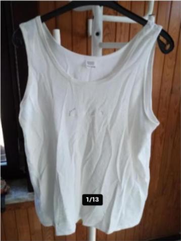 14 topjes / singlets - grote maten - XL XXL 46-52 - 1€/st beschikbaar voor biedingen