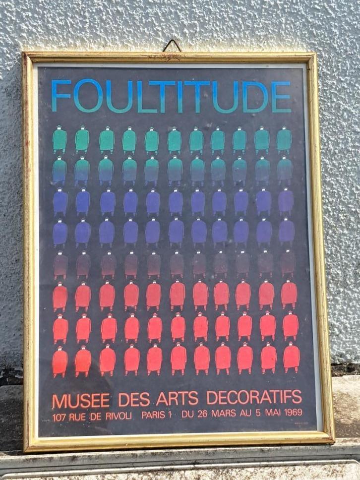 Lithographie foultitude de jean michel folon , Antiek en Kunst, Kunst | Litho's en Zeefdrukken, Ophalen of Verzenden