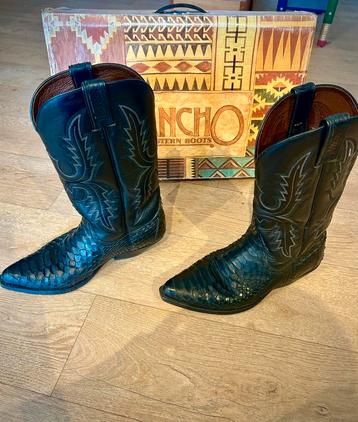 RARE Santiags Sancho cuir de python, avec boîte + certificat beschikbaar voor biedingen