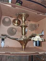 Antieke lusters met oude geslepen glazen kapjes., Huis en Inrichting, Lampen | Kroonluchters, Ophalen