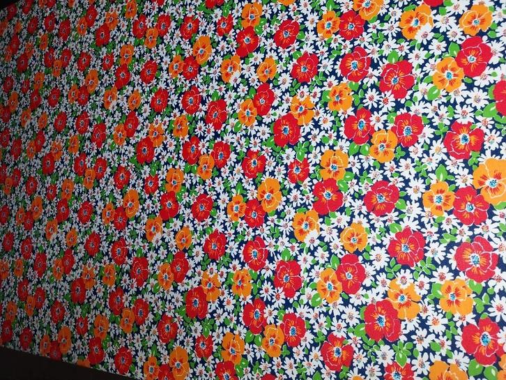 Tafelkleed bloemenstof, Huis en Inrichting, Stoffering | Gordijnen en Lamellen, Zo goed als nieuw, 150 tot 200 cm, 200 cm of meer