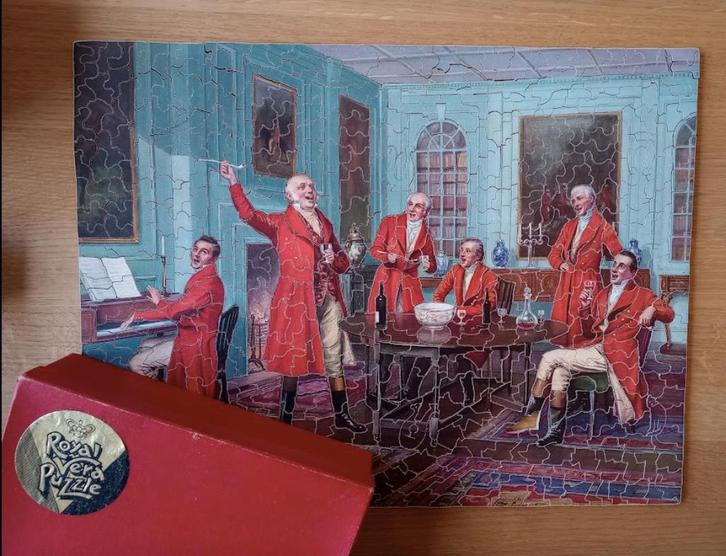 2 oude houten legpuzzels, vintage ,Royal VERA Puzzle Paris, Antiek en Kunst, Curiosa en Brocante, Ophalen of Verzenden