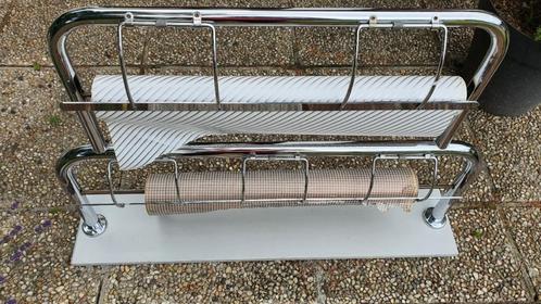 Grote Chromen papier roller uit de jaren 1960 nog in Nieuwst, Antiek en Kunst, Curiosa en Brocante, Ophalen