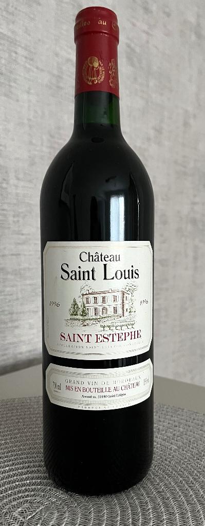 Château Saint-Estèphe Saint-Louis 1996, Collections, Vins, Neuf, Vin rouge, France, Pleine, Enlèvement