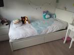 Bed MALM (90x200) met 2 bedlades, matras en lattenbodem, Huis en Inrichting, Slaapkamer | Bedden, Ophalen, 90 cm, Eenpersoons