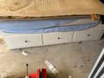 1-persoonsbed uittrekbaar tot 2-persoonsbed wit Ikea, Huis en Inrichting, Ophalen, Wit, Tweepersoons, Modern