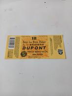 1 br dupont label met de goede wensen van de br dupont, Verzamelen, Ophalen of Verzenden