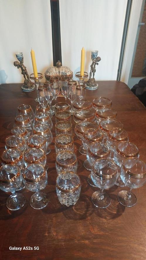 Groot lot drinkglazen., Antiek en Kunst, Antiek | Glaswerk en Kristal, Ophalen of Verzenden