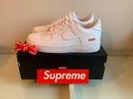 Nike Air Force 1 x Supreme “ White “ Maat 44, Kleding | Heren, Wit, Nieuw, Ophalen of Verzenden, Sneakers