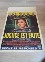 Filmaffiche Justice est faite 1950, Verzamelen, Ophalen of Verzenden