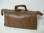 Lederen reistas met zijvak, bruin, perfekte staat, Enlèvement, Brun