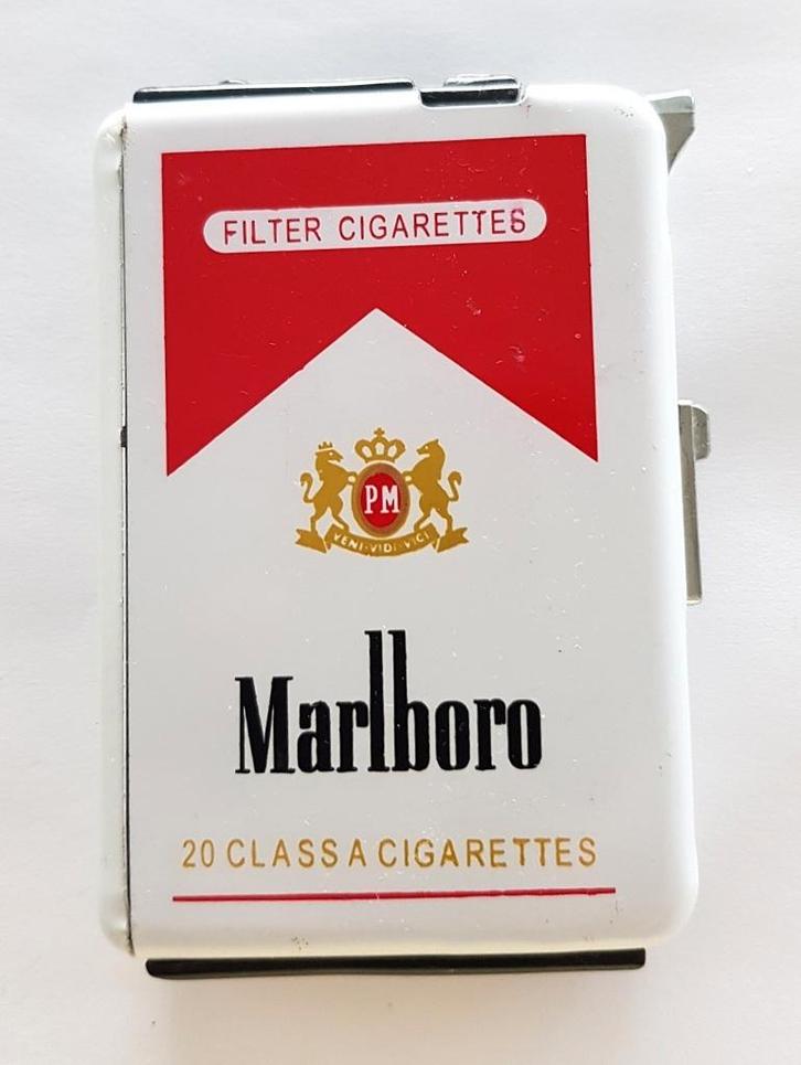 Marlboro sigarettenetui, Collections, Articles de fumeurs, Briquets & Boîtes d'allumettes, Comme neuf, Boite à tabac ou Emballage
