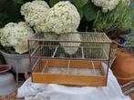 Brocante, antieke vogelkooi, Dieren en Toebehoren, Ophalen, Gebruikt, Hout, Vogelkooi