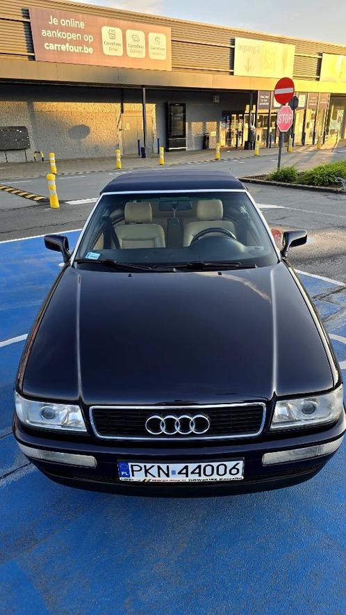 Audi 80 cabrio 1.8 92kw, Auto's, Audi, Particulier, Benzine, Euro 2, Cabriolet, 2 deurs, Handgeschakeld, Blauw, Beige, Leder, Voorwielaandrijving