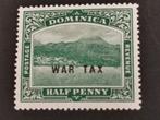 Dominica 1918 - opdruk WAR TAX in fijne print *, Ophalen of Verzenden, Postfris, Noord-Amerika