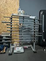 Rek met halterstangen, Sports & Fitness, Équipement de fitness, Enlèvement, Comme neuf, Barre d'haltères