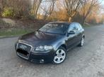 Audi A3 19tdi look sline mod 2007 airco gps ja17 xen, Auto's, Audi, Voorwielaandrijving, Zwart, 4 cilinders, Zwart