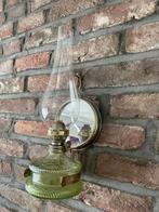 Lampe à huile authentique avec miroir, Antiquités & Art, Enlèvement ou Envoi