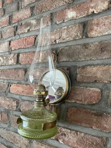 Lampe à huile authentique avec miroir 