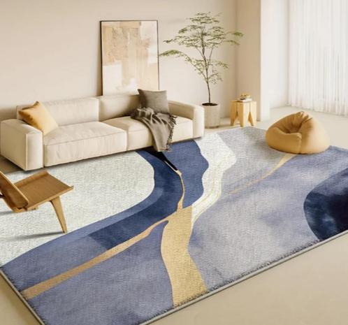 Blauw Ultra-Zacht Fluwelen Tapijt, Huis en Inrichting, Woonaccessoires | Overige, Nieuw, Ophalen of Verzenden