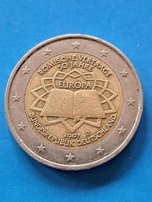 2007 D Duitsland 2 euro 50 jaar Verdrag van Rome München, Postzegels en Munten, Munten | Europa | Euromunten, Losse munt, 2 euro