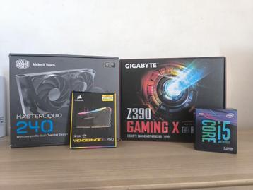 Pack moederbord i5 9600k 32 gb DDR4 3600 mhz waterkoeling beschikbaar voor biedingen