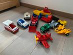 14 Duplo voertuigen (politie-auto, brandweerwagen, traktor), Kinderen en Baby's, Speelgoed | Duplo en Lego, Ophalen, Zo goed als nieuw
