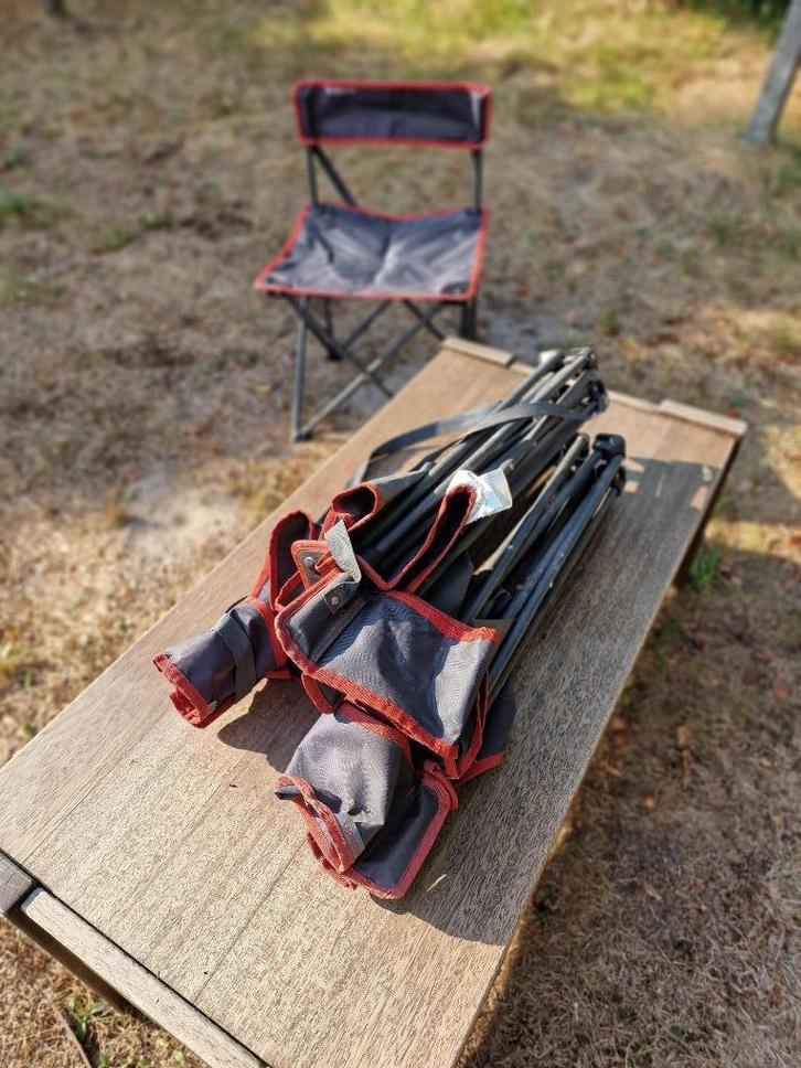 4 kampeerstoelen, Caravans en Kamperen, Kampeermeubelen, Zo goed als nieuw, Campingstoel, Ophalen