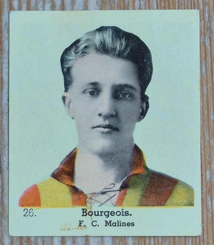 1930s (pre panini) 26. Désiré Bourgeois F.C. Malinois KVM, Verzamelen, Sportartikelen en Voetbal, Gebruikt, Poster, Plaatje of Sticker