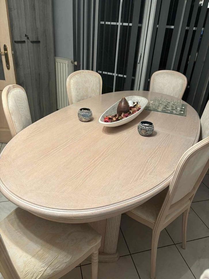 Salle a manger complète, Maison & Meubles, Salles à manger complètes, Utilisé, 4 à 6 chaises, Enlèvement