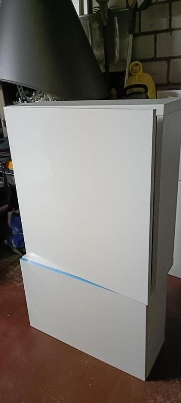 Set van 4 witte IKEA BESTA wandkasten, Ophalen, Met plank(en), Gebruikt, Minder dan 150 cm