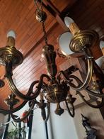 Elegante Vintage Messing Kroonluchter – 8 Armen – Barokstijl, Huis en Inrichting, Ophalen, Zo goed als nieuw, Metaal, Vintage kroonluchter