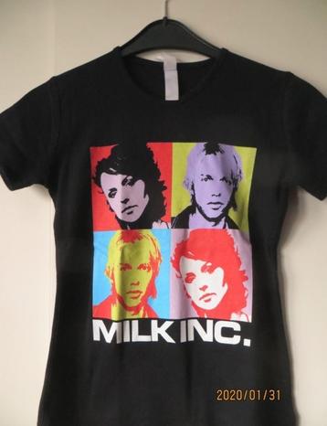 T-SHIRT MILK INC ** FACES ** OFFICIAL MERCHANDISING - XS, Verzenden, Zo goed als nieuw, Kleding