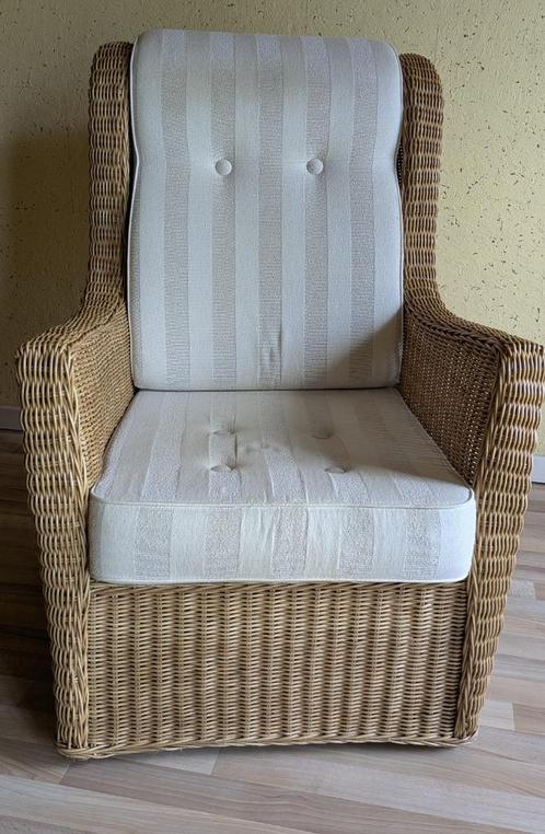 rotan zetel (te Roeselare), Huis en Inrichting, Zetels | Zetels, Gebruikt, Eenpersoons, Riet of Rotan, Ophalen