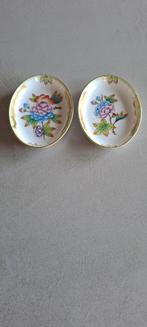 2 ovalen schaaltjes Herend VBO (10 cm), Antiek en Kunst, Ophalen